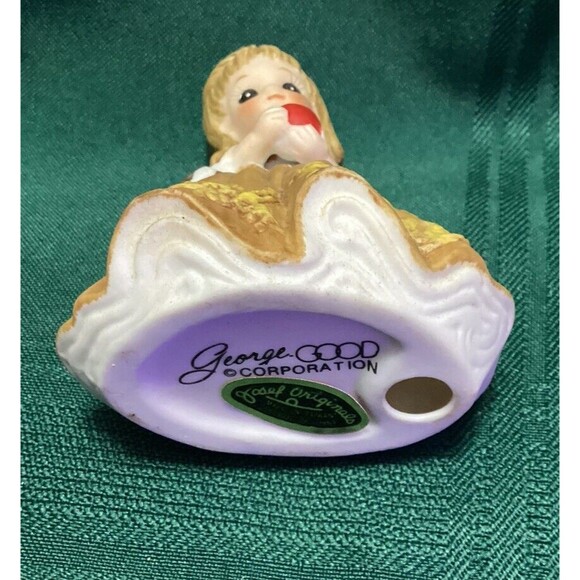 Josef Original September 1974 Schoolgirl With Apple George Good Figurine 3.5” - Picture 4 of 8
